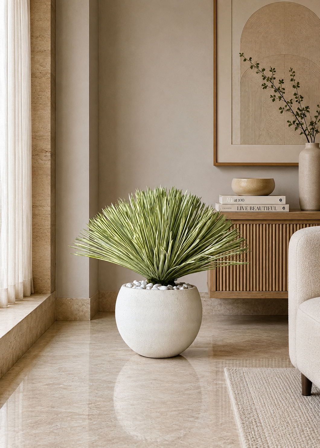 Artificial Beaked Yucca Plant - 2.4 Feet