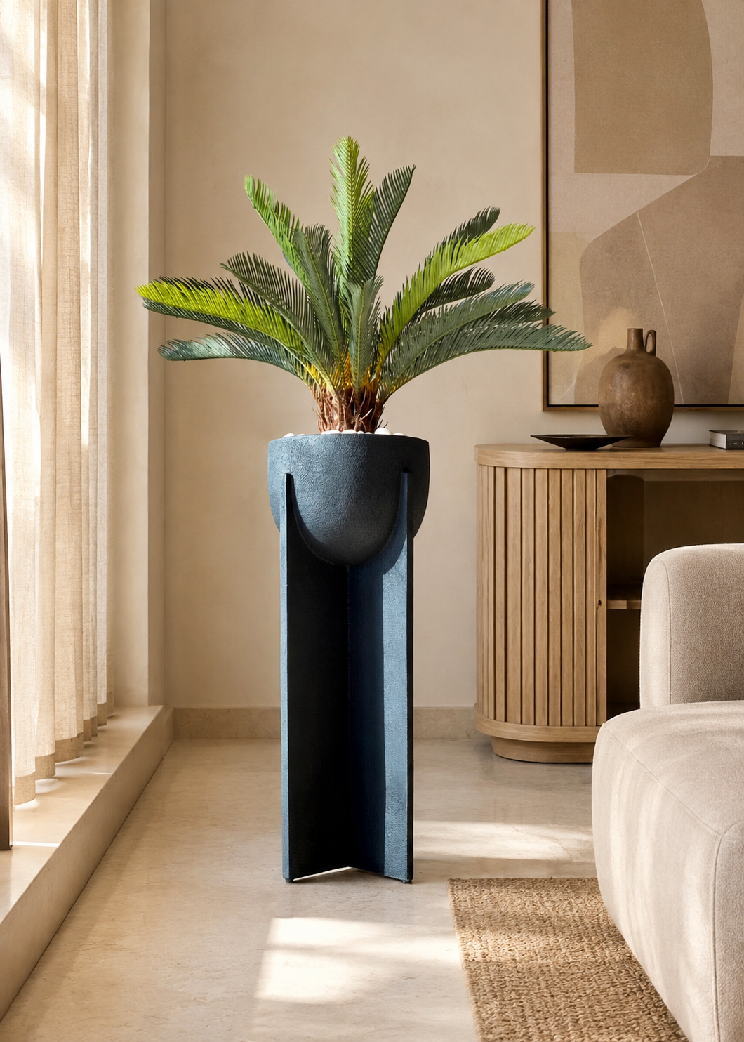 Artificial Cycas Plant - 3.5 Feet