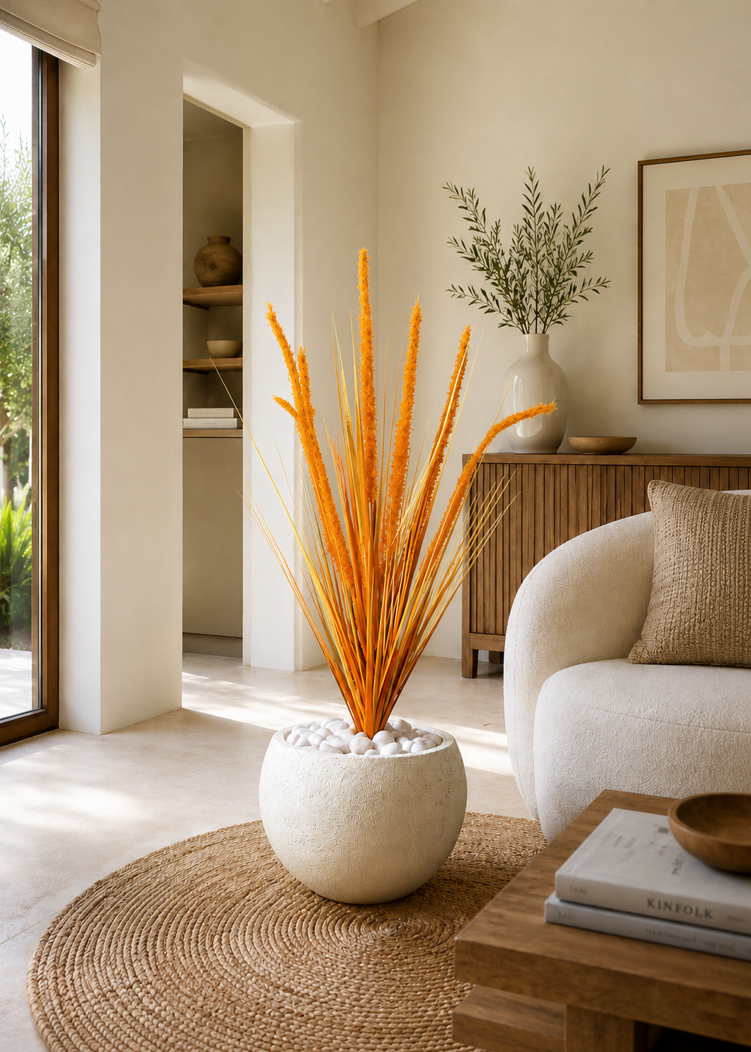 Artificial May Silk Grass Bunch - 3 Feet