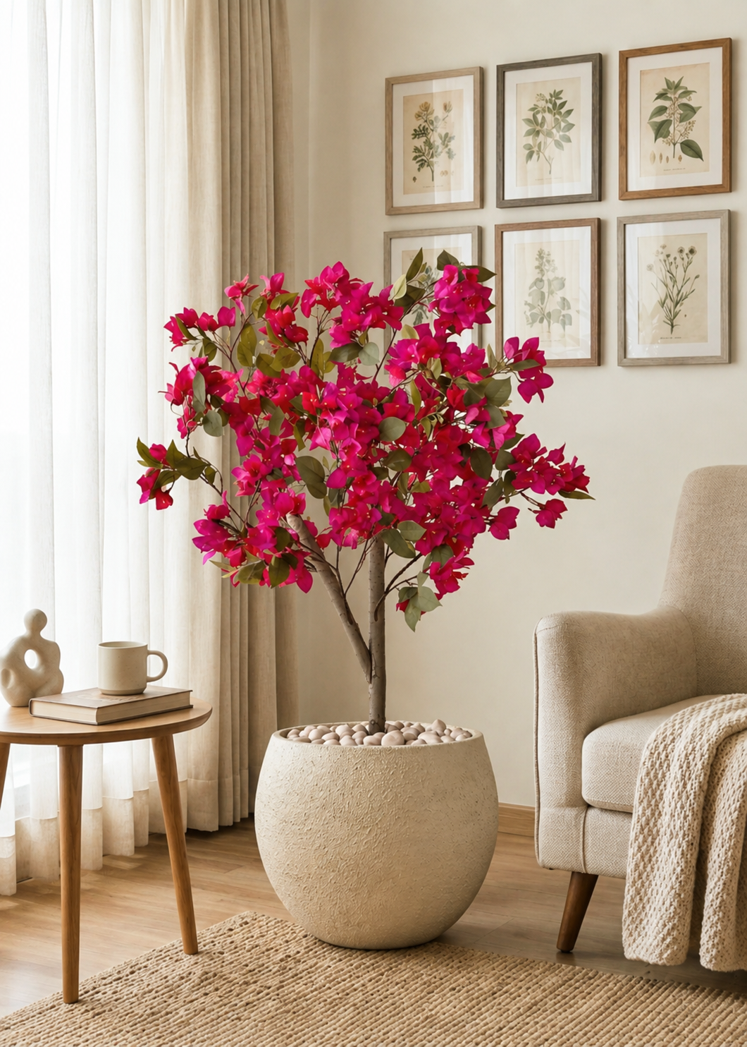Artificial Pink Bougainvillea Plant - 4 Feet