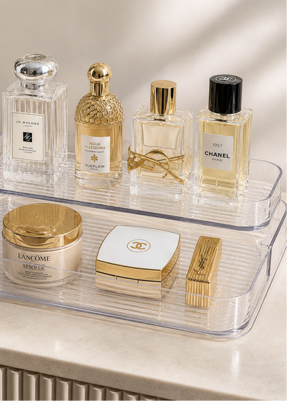2-Tier Transparent Storage Rack