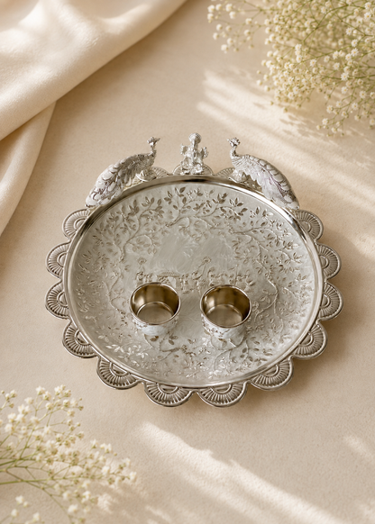 Festive Mayur Luxe Pooja Thali