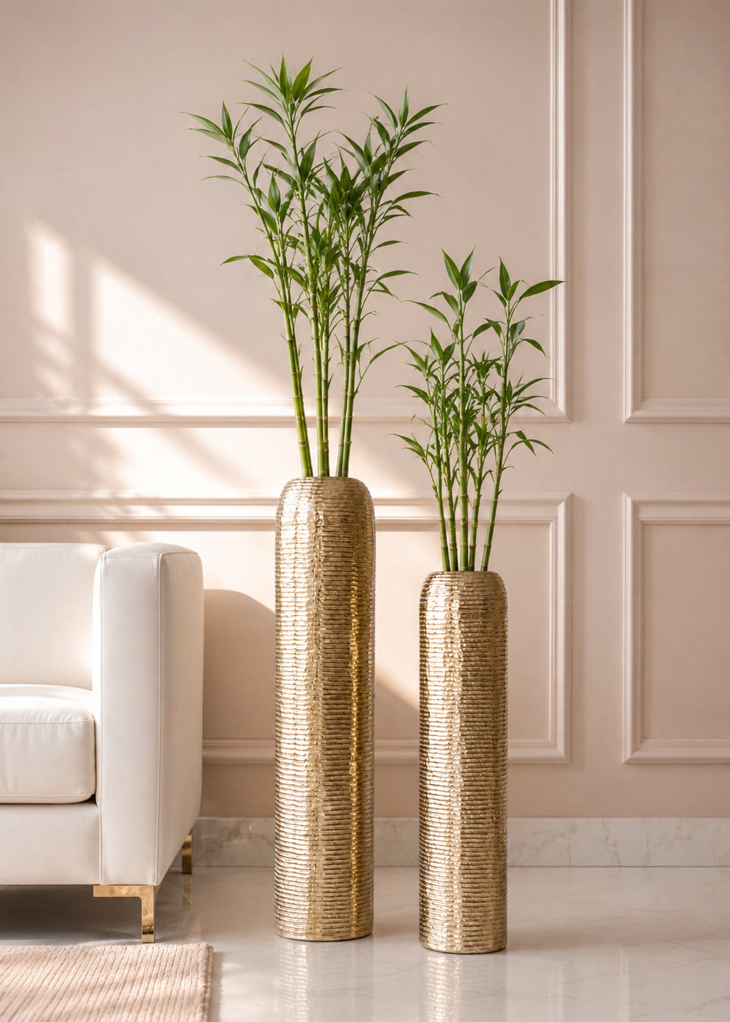 Halo Gold Ring Cylinder Planters
