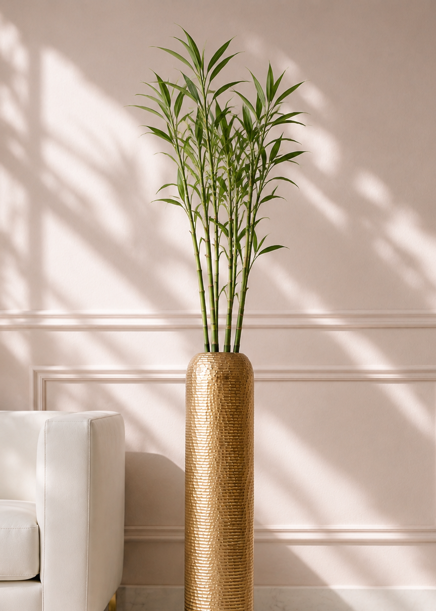 Halo Gold Ring Cylinder Planters