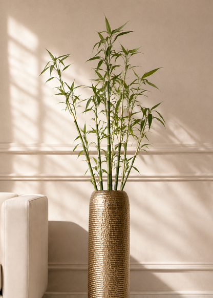 Halo Gold Ring Cylinder Planters