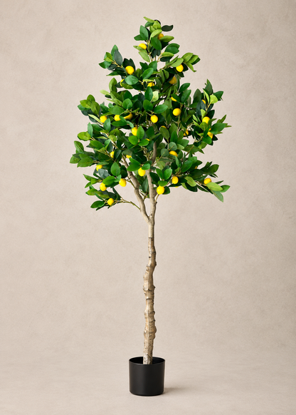 Artificial Tropical Lemon Plant - 6.5 Feet