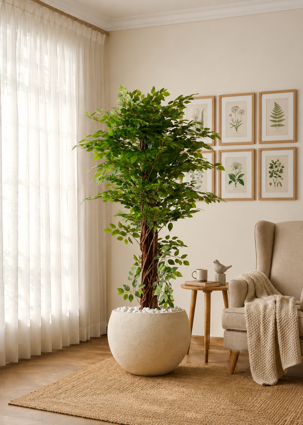 Artificial Ficus Majora Plant -  6 Feet