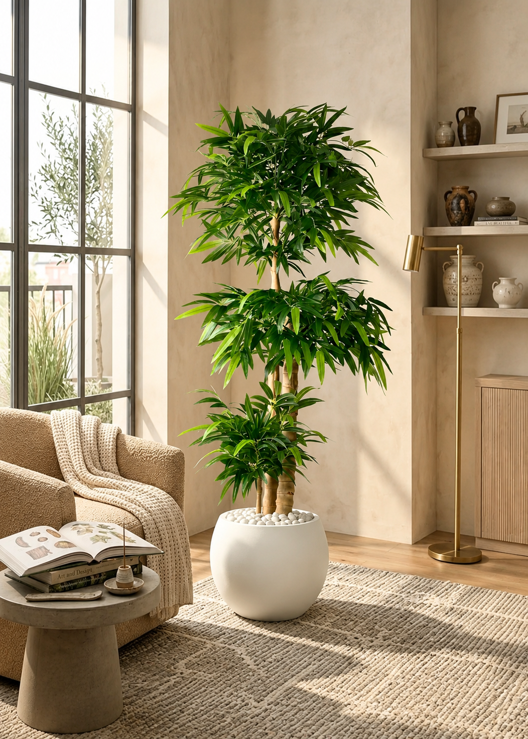 Artificial Timber Bamboo Plant - 6 Feet
