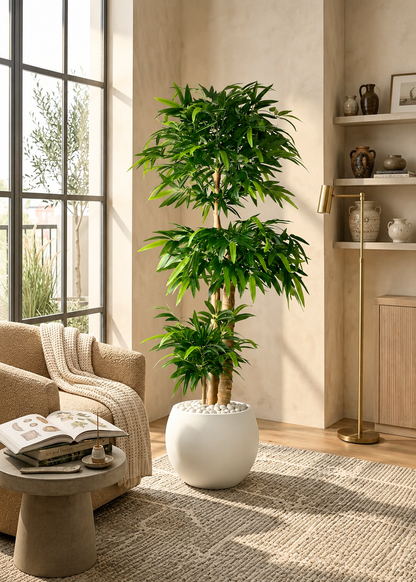 Artificial Timber Bamboo Plant - 6 Feet