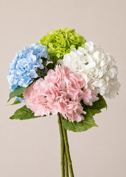 Artificial Hydrangea Flower Stem – Fresh Green