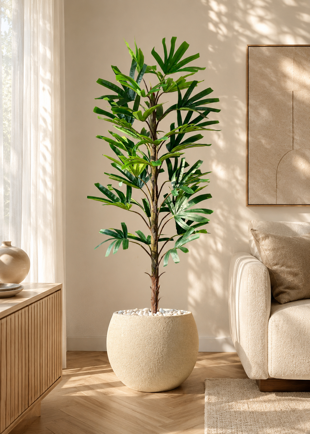 Artificial Rhapis Palm Plant -  6 Feet