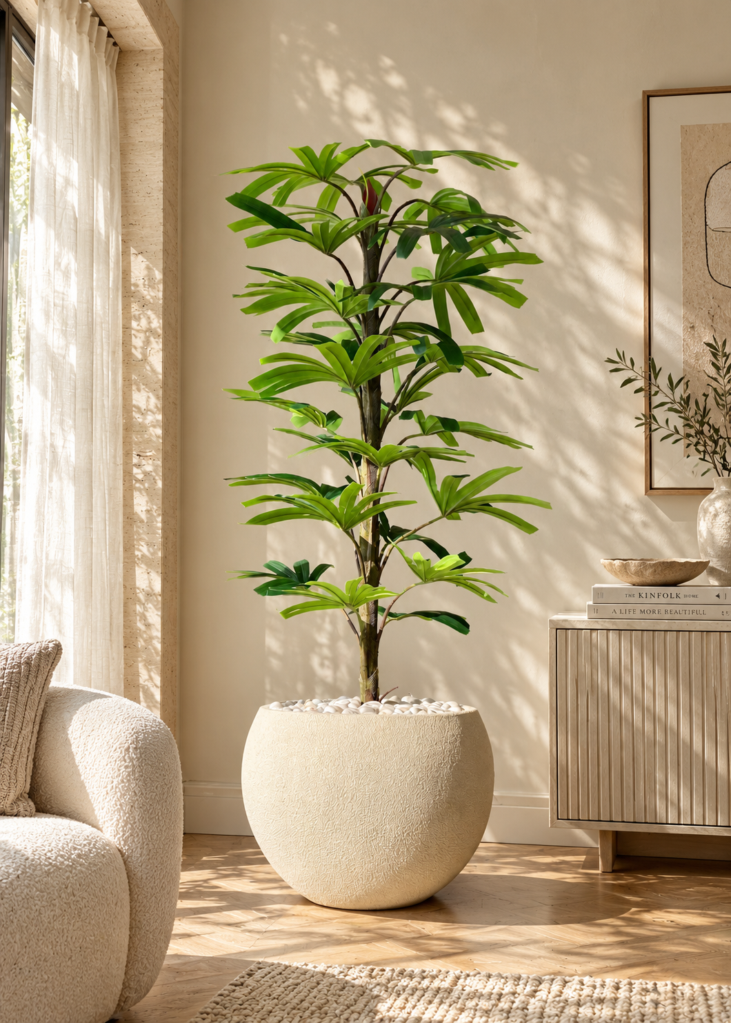 Artificial Rhapis Palm Plant -  6 Feet