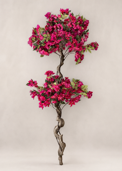 Artificial Fuschia Pink Bougainvillea Plant - 6 Feet