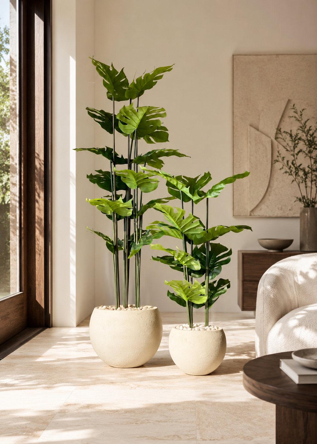 Artificial Lush Monstera Plant - 6 Feet