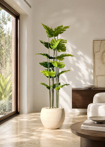 Artificial Lush Monstera Plant - 6 Feet