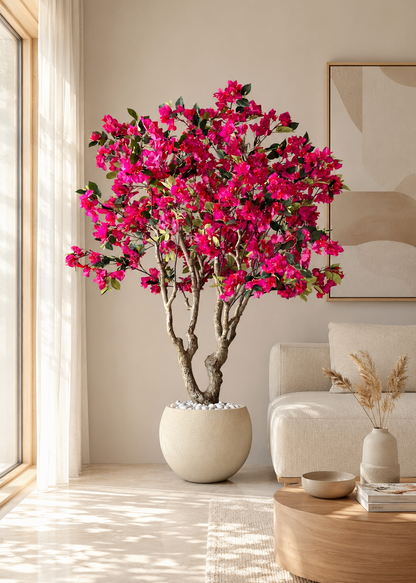 Artificial Pink Bougainvillea Plant - 6 Feet