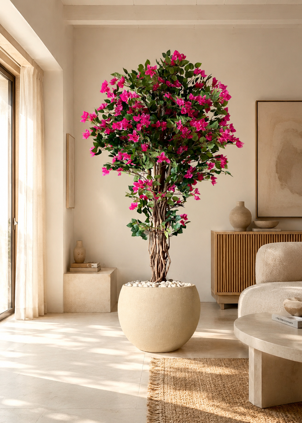 Artificial Bougainvillea Bloom Plant - 6 Feet