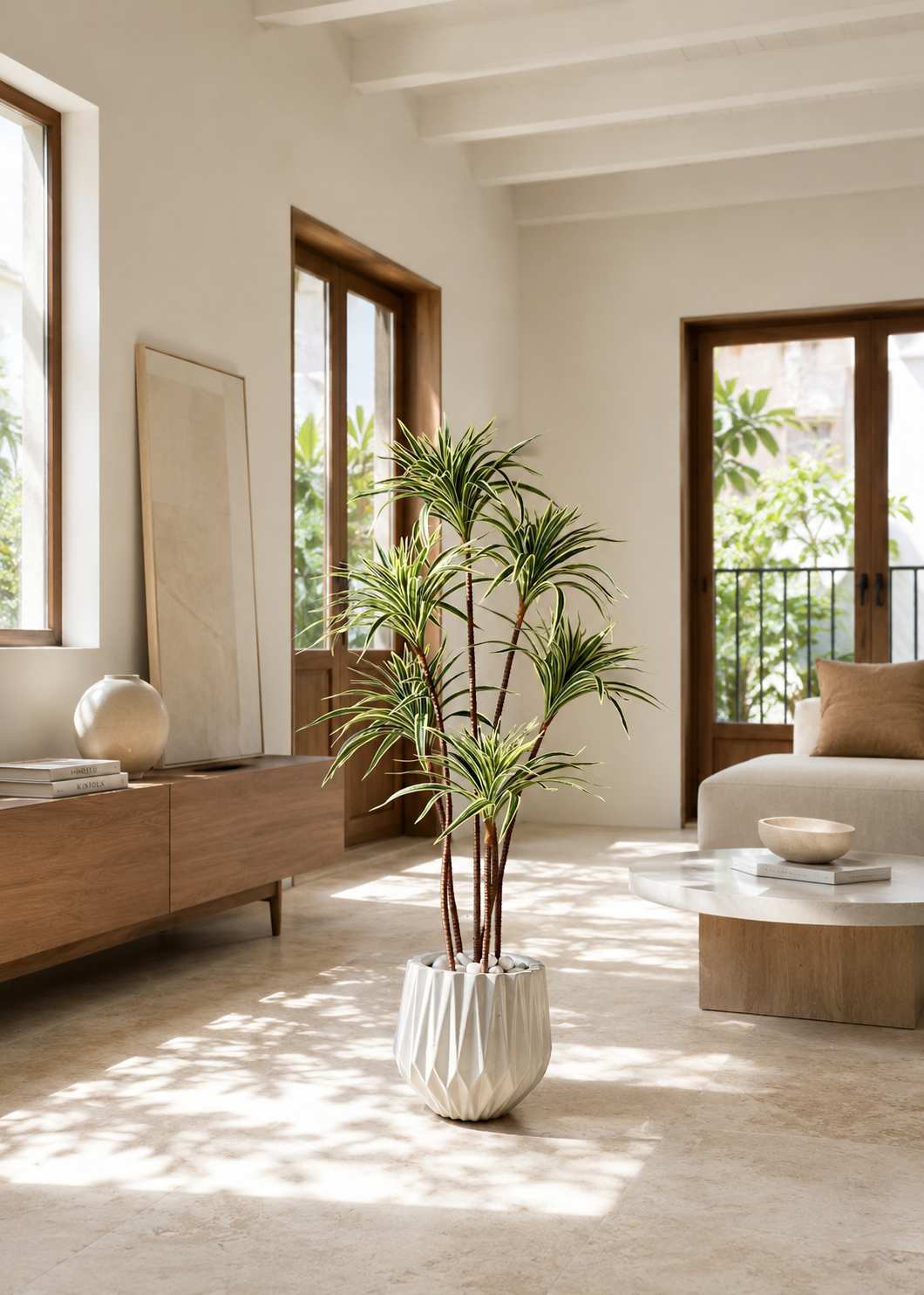 Artificial Spider Palm Tree (4 Feet)