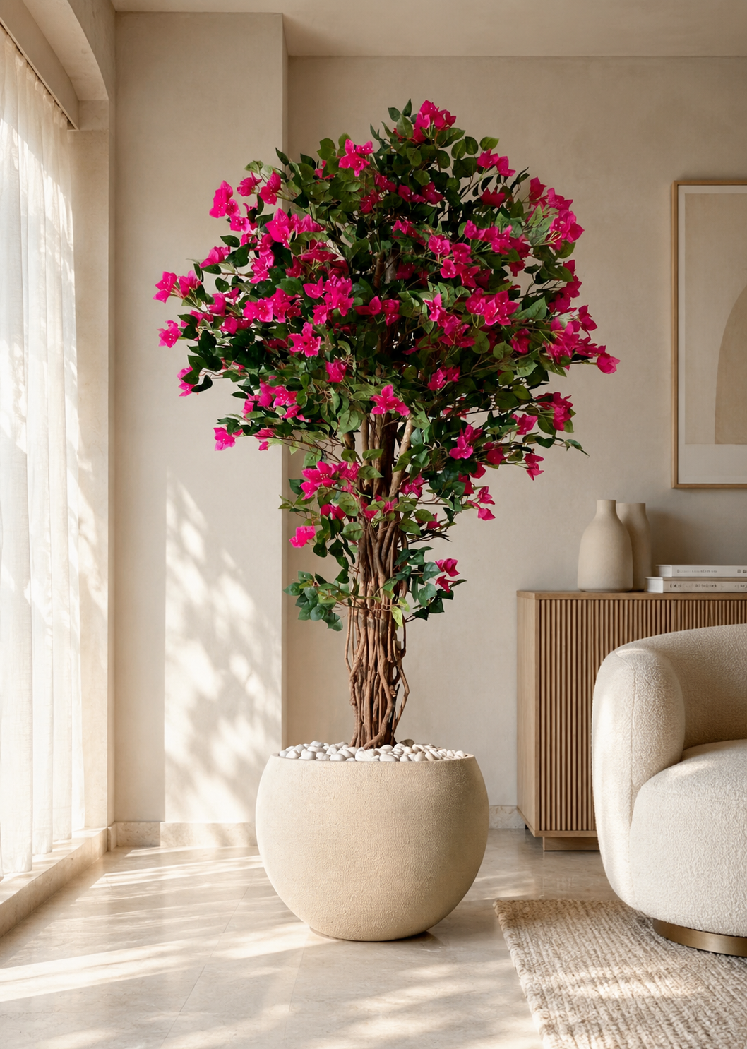 Artificial Bougainvillea Bloom Plant - 6 Feet