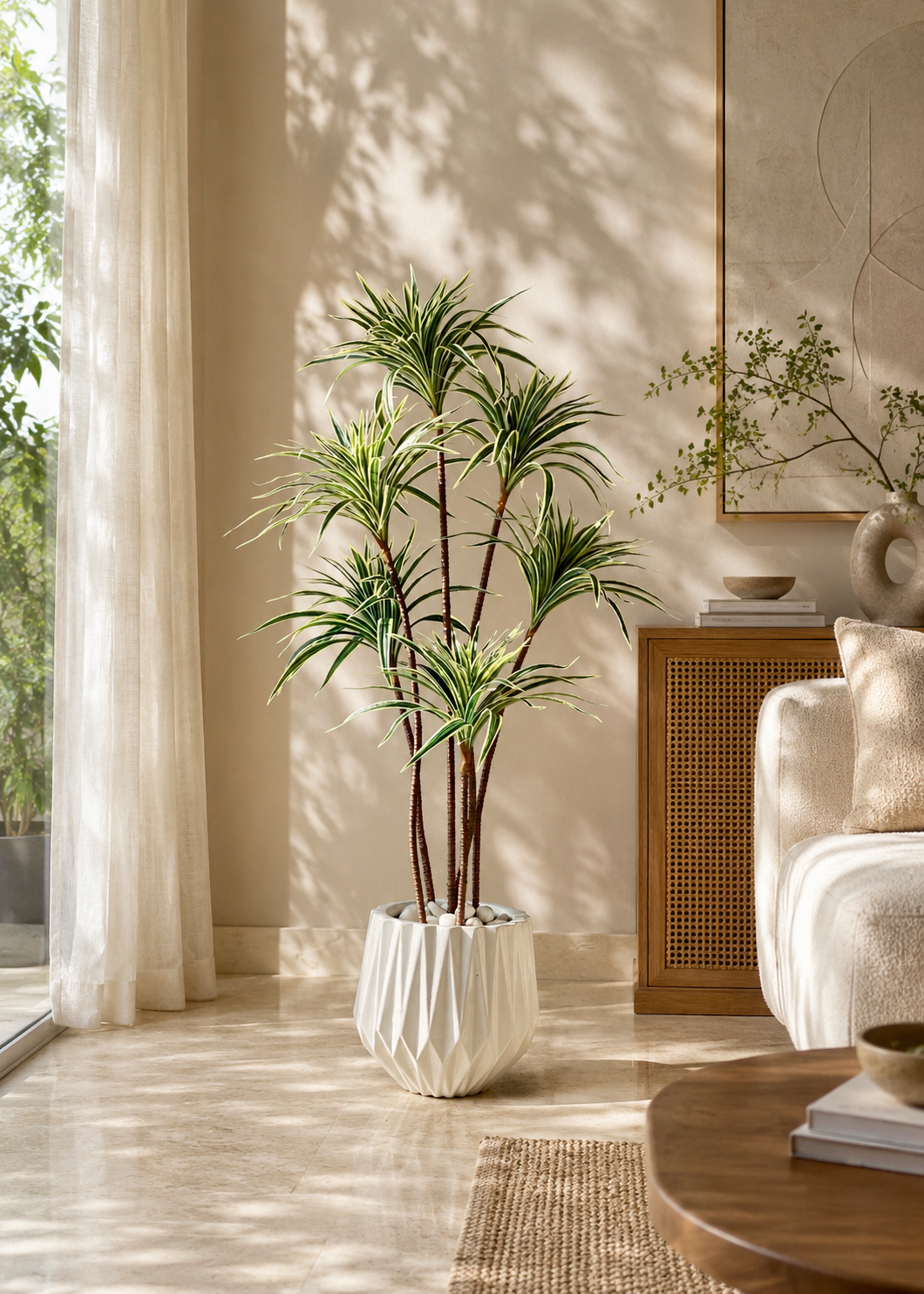 Artificial Spider Palm Tree (4 Feet)