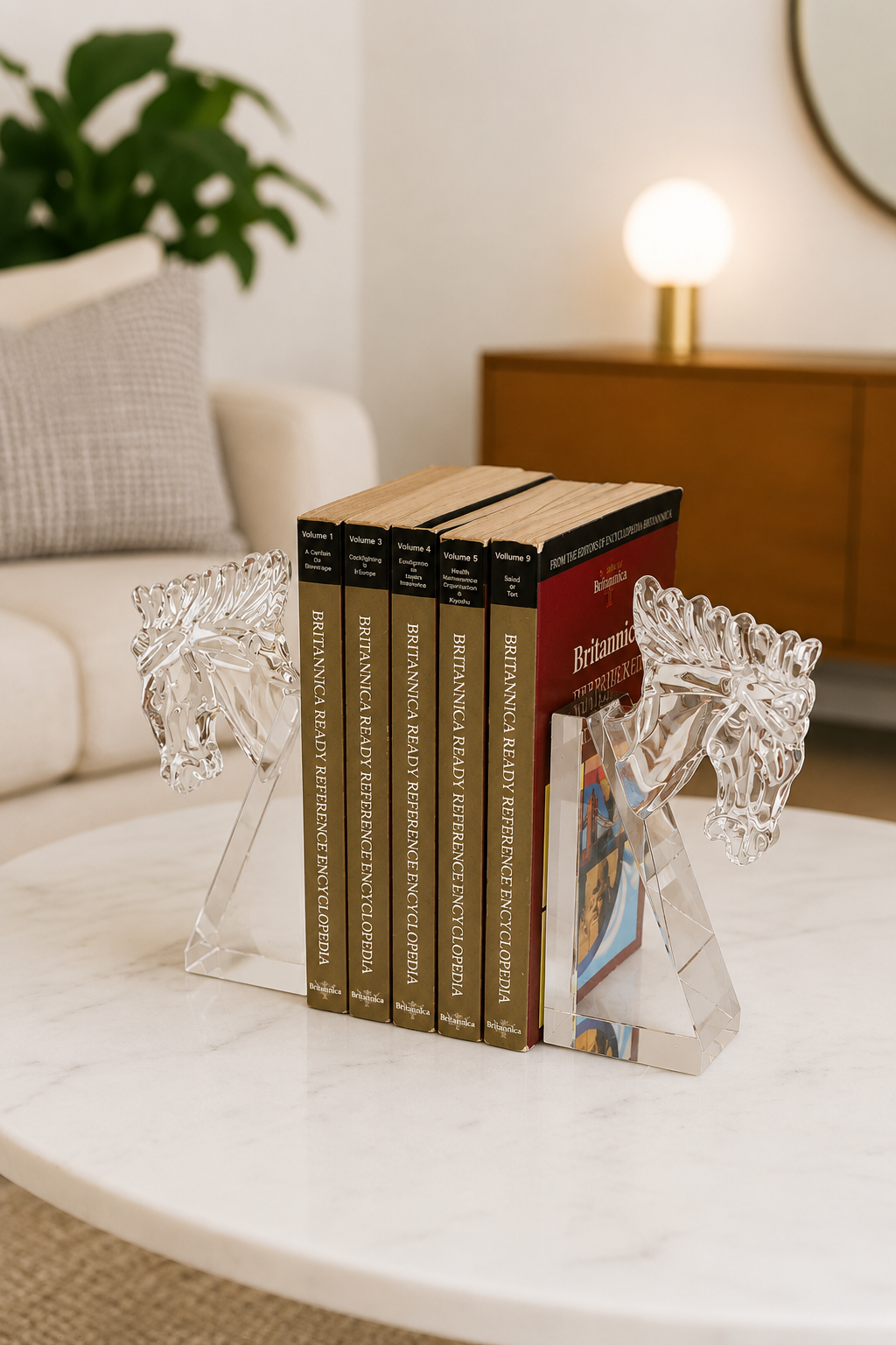 Stallion Crystal Bookend - Set of 2