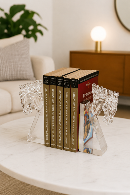 Stallion Crystal Bookend - Set of 2