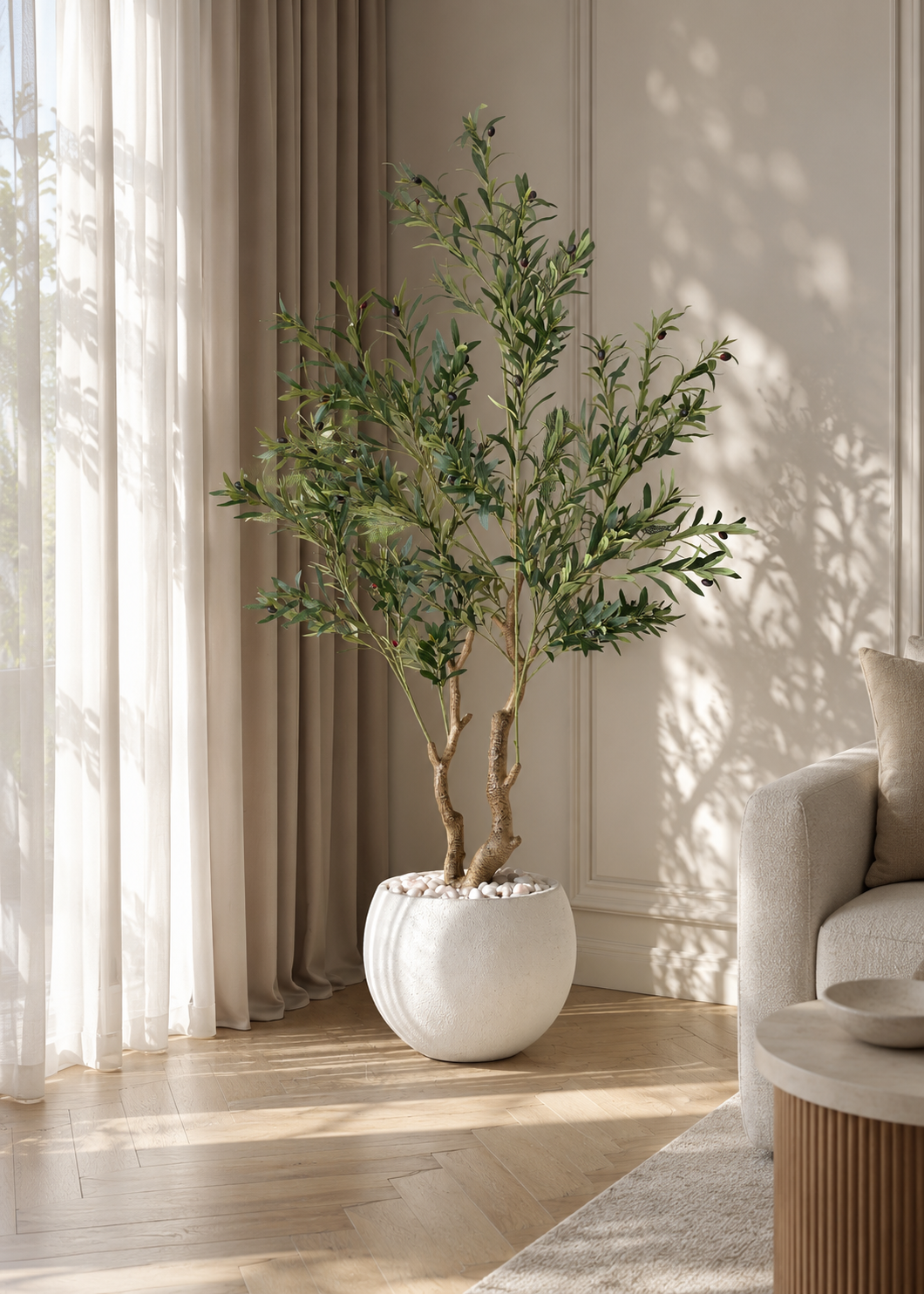 Artificial Olive Serene Plant - 6 Feet