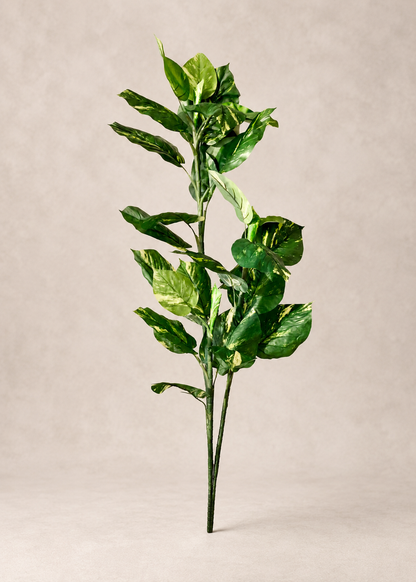 Artificial Variegated Pothos  Plant - 5 Feet