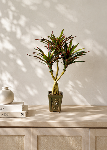 Artificial Red Yucca Plant - 1.4 Feet