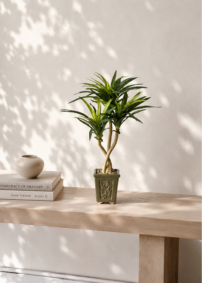 Artificial Green Yucca Plant - 1.4 Feet