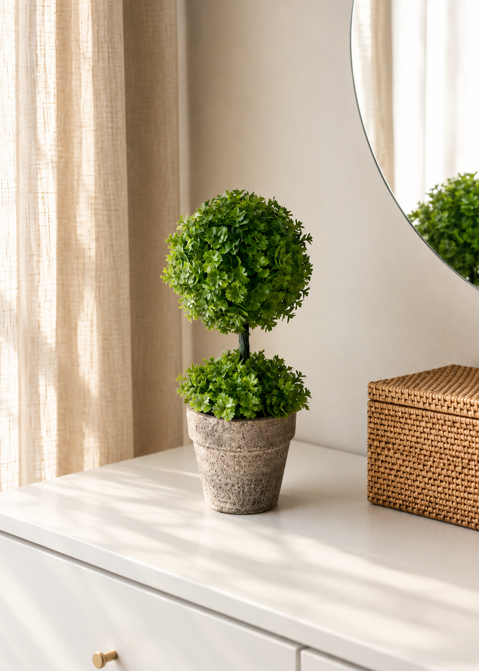 Artificial Tabletop Topiary Plant