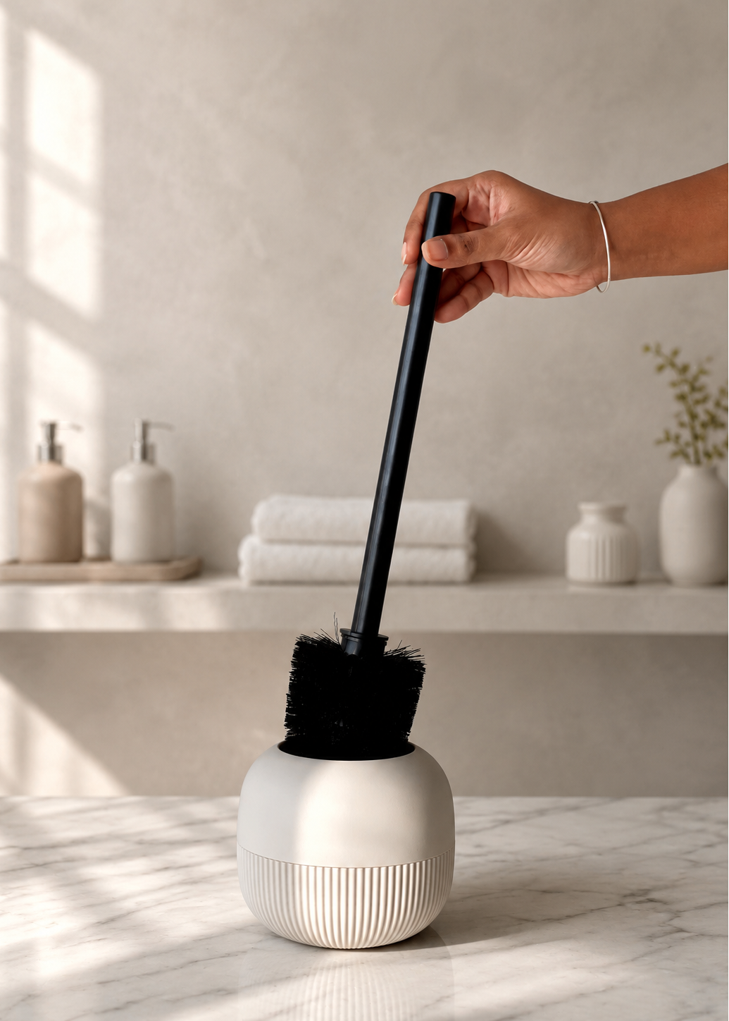 Chaton Toilet Brush - Beige