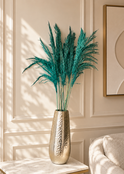 Artificial Feather Pampas Bunch - Teal