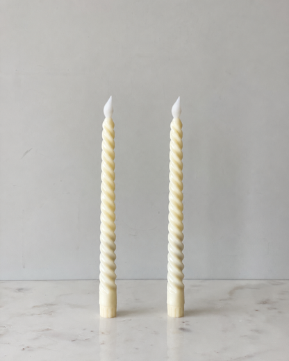 Twisted Taper Candles - Set of 2