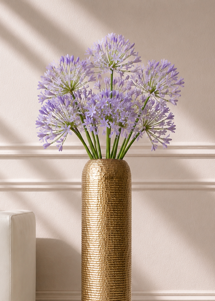 Halo Gold Ring Cylinder Planters