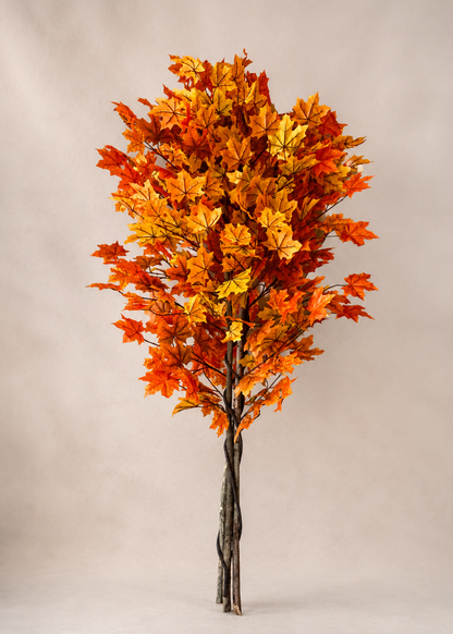 Artificial Autumn Maple Plant - 6 Feet