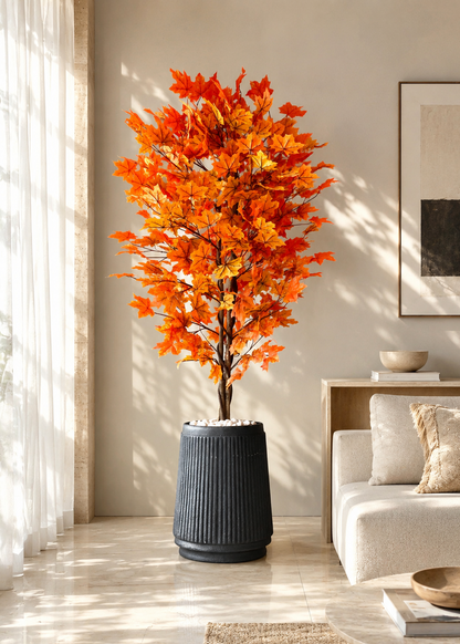 Artificial Autumn Maple Plant - 6 Feet