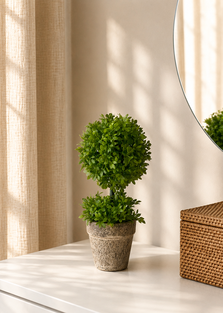 Artificial Tabletop Funa Topiary Plant