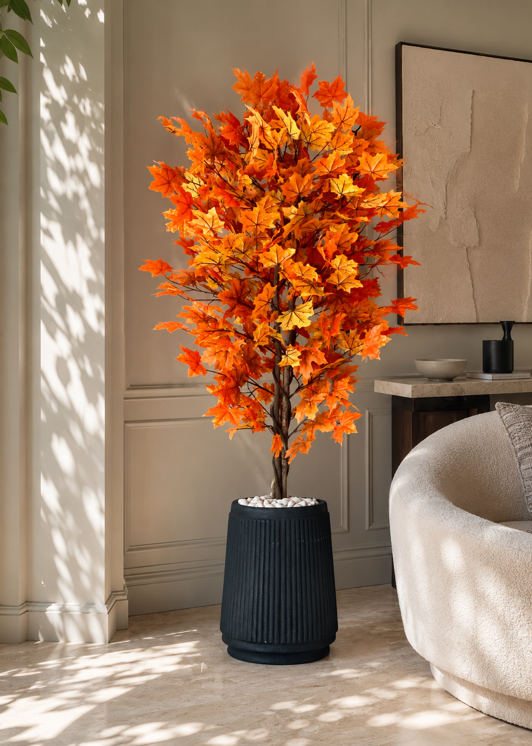 Artificial Autumn Maple Plant - 6 Feet