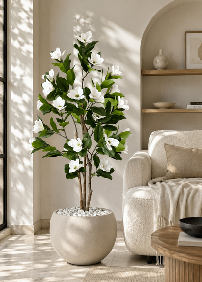 Artificial Magnolia Plant - 6 Feet