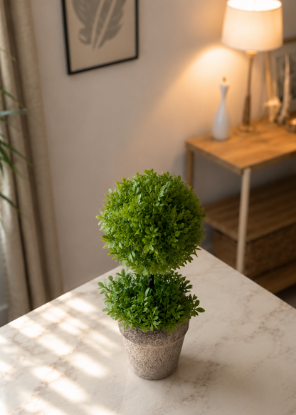 Artificial Tabletop Funa Topiary Plant