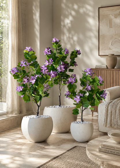 Artificial Lilac Bauhinia Plant -  5 Feet