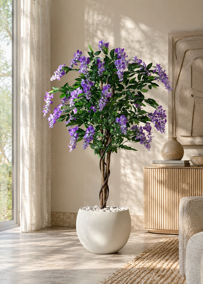 Artificial Sweet Pea Lavender Plant - 5 Feet