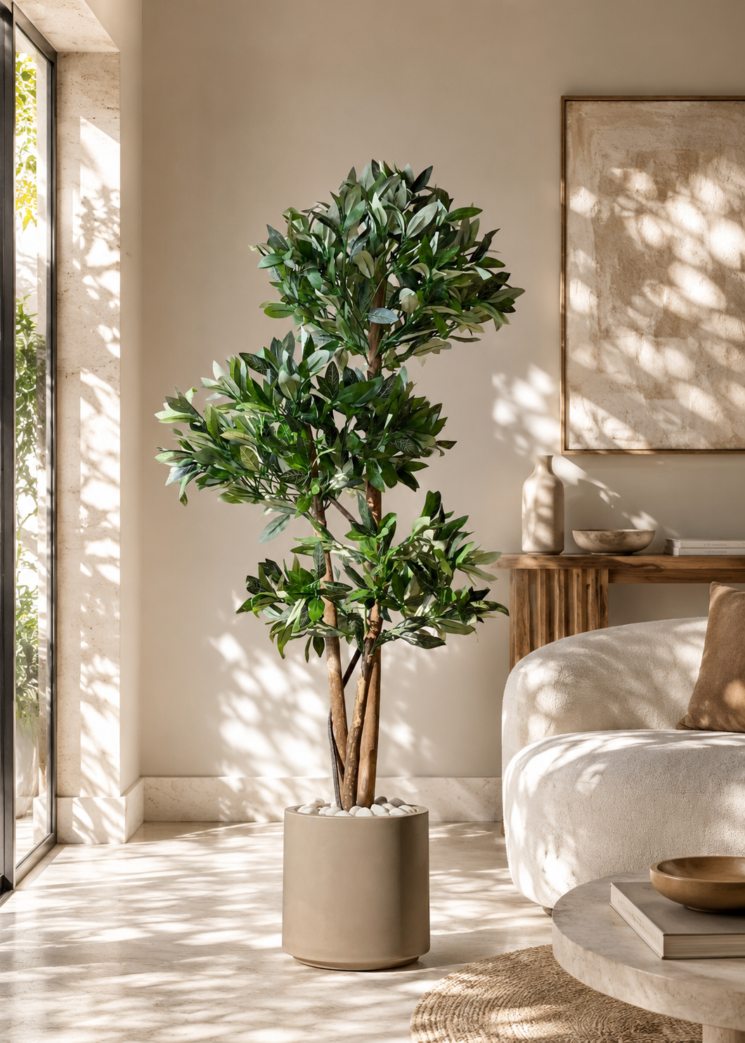Artificial Bay Topiary Plant - 5 Feet