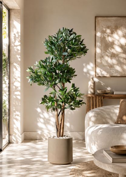 Artificial Bay Topiary Plant - 5 Feet