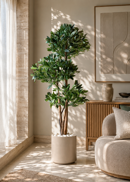 Artificial Bay Topiary Plant - 5 Feet