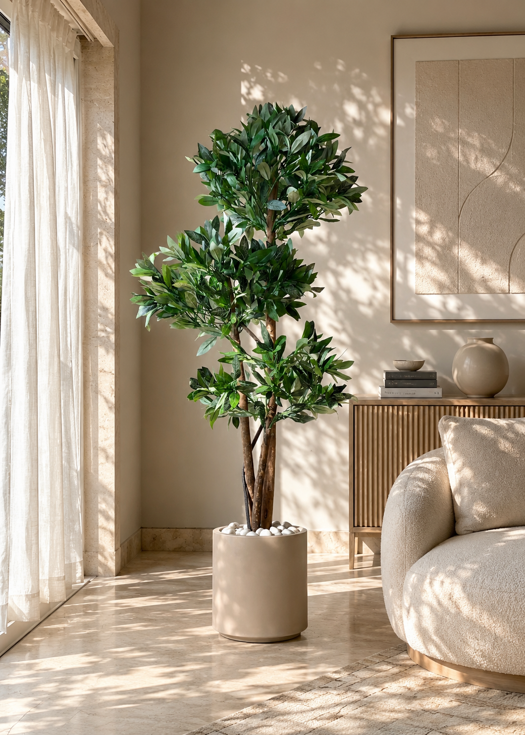 Artificial Bay Topiary Plant - 5 Feet