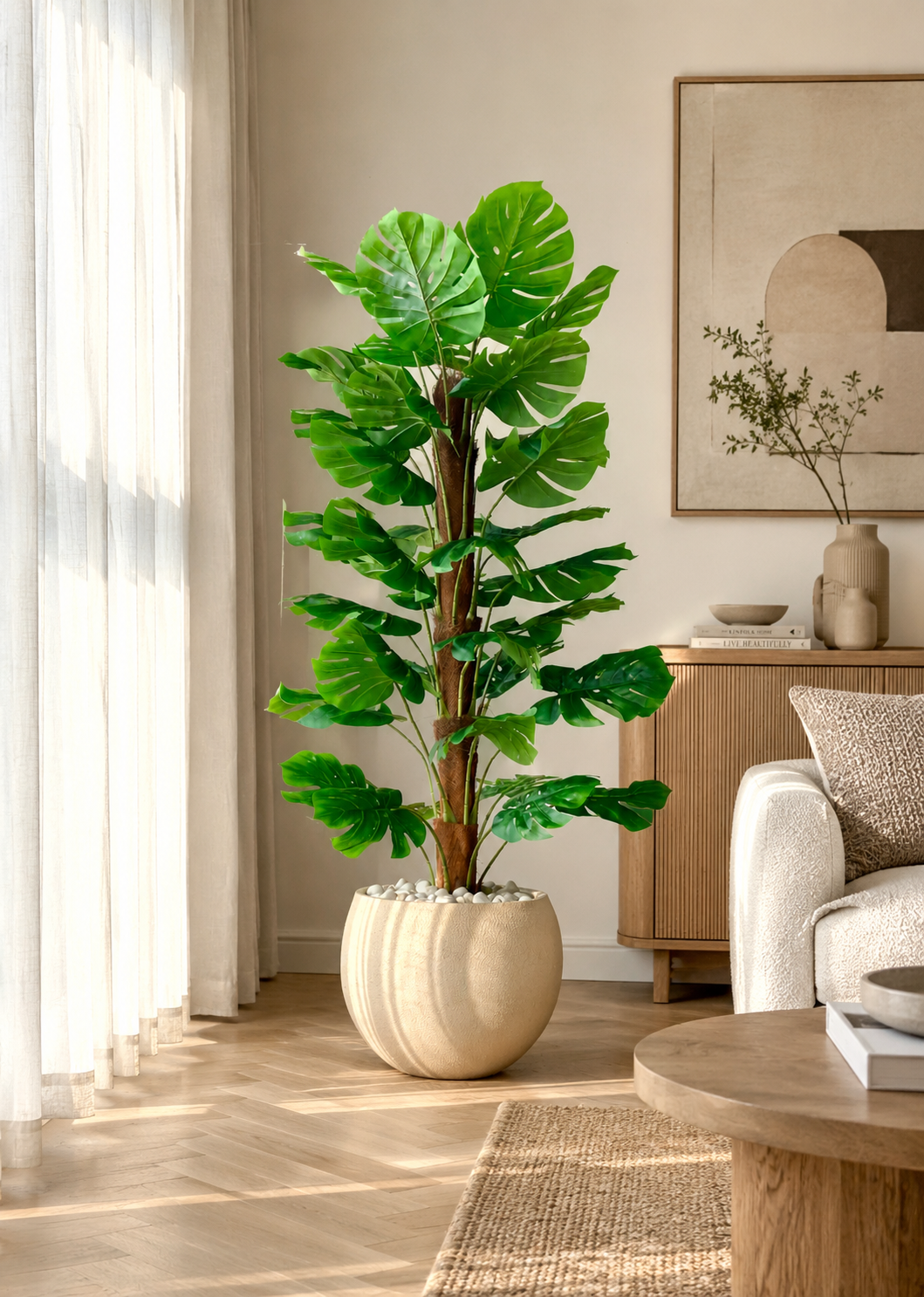 Artificial Monstera Muse Plant - 5 Feet