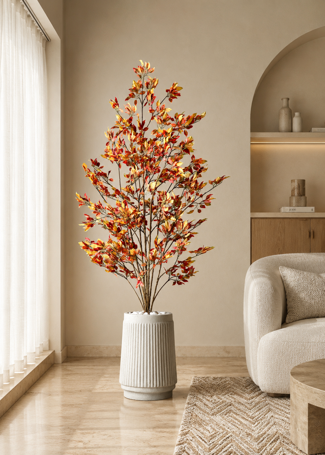 Artificial Autumn Ficus Plant - 5 Feet