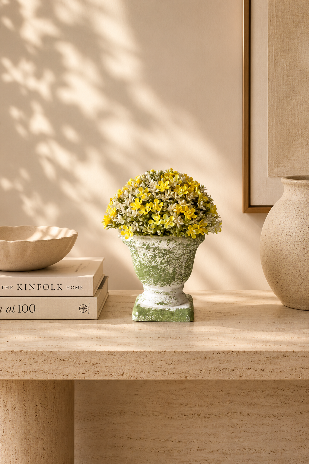 Artificial Fiora Mini Ball Plant – Sunshine Yellow